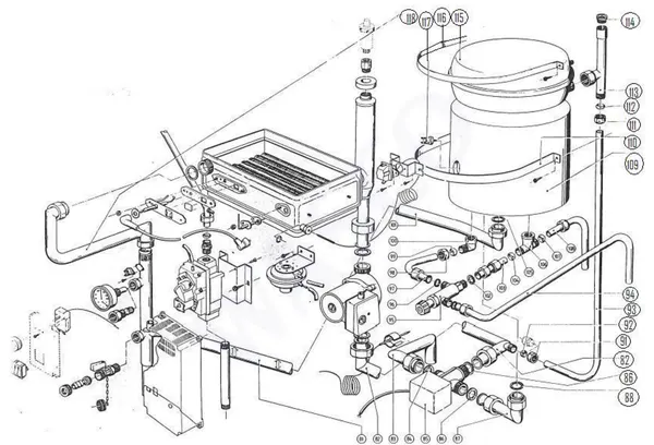 Exploded view Atag Blauwe Engel CZA 952: Fan