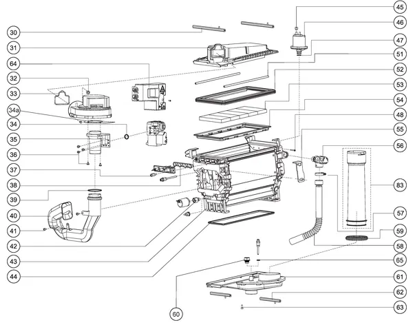 Exploded view Atag Blauwe Engel SHR 35: Wisselaar