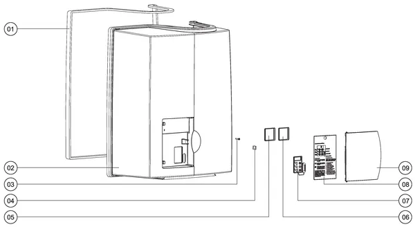 Exploded view Atag Perfect PF-SHR 24: Mantel