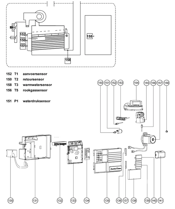 Exploded view Atag Q38C | from 2005 OSS2: Electrics