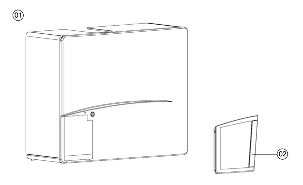 Exploded view Atag Q51C | vanaf 2005 OSS3: Mantel