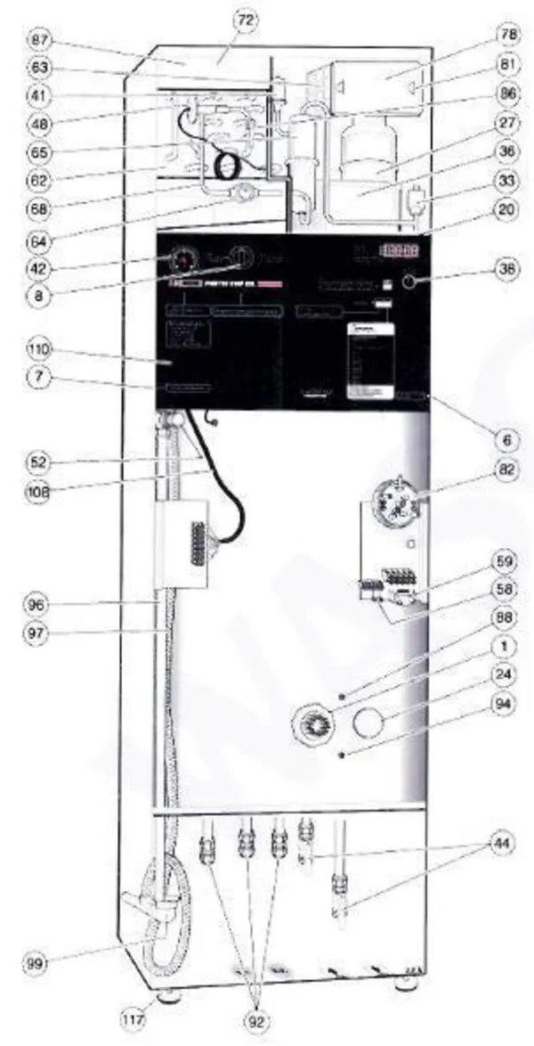 Exploded view Nibe Fighter 310P: Overview