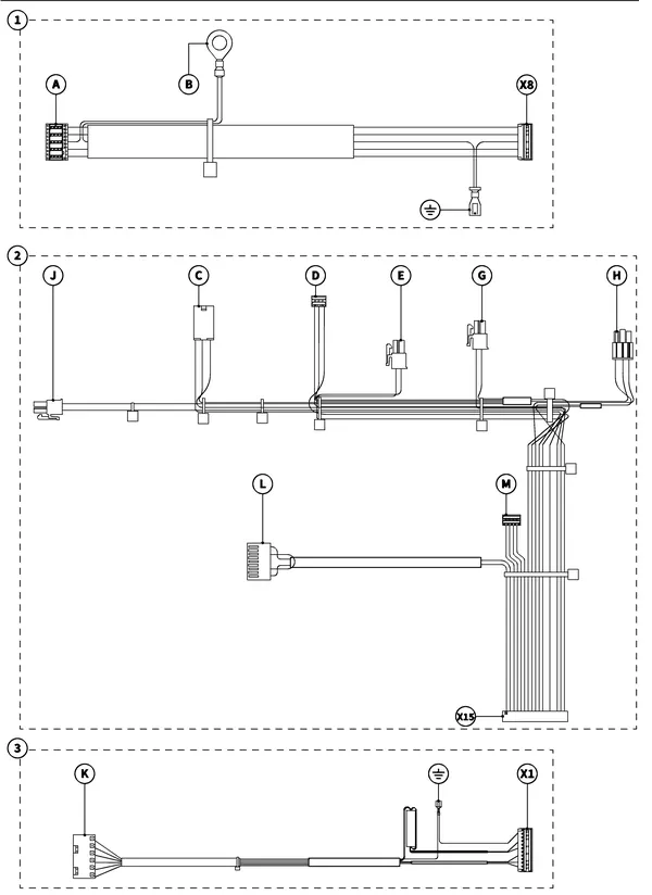 Exploded view Intergas Xtreme 36: Bedrading