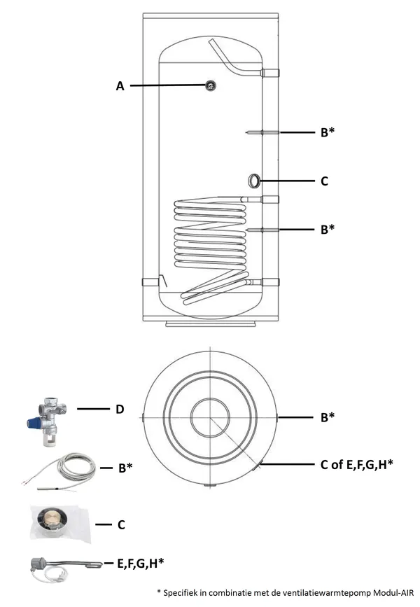 Exploded view Inventum HPB Modul-Air: Overview