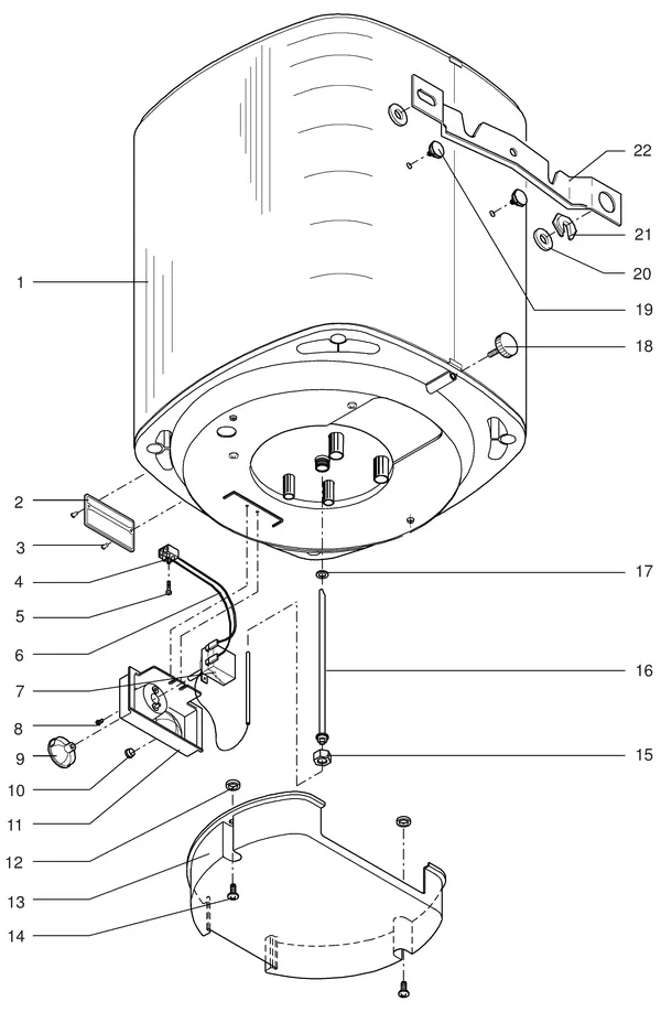 Exploded view Itho Daalderop CV-Plus 80/35 (1989-2000): Overview