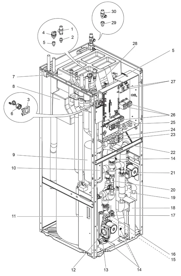 Exploded view Mitsubishi Electric ERST20D-VM2C: Overview