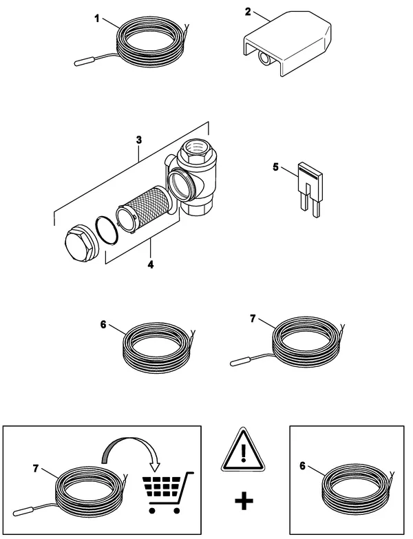 Exploded view Nefit (Bosch) IDU Split 2-6 E: Accessoire wh idu