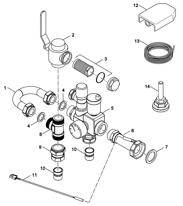 Exploded view Nefit (Bosch) IDU Split 8-15 TS: Accessoire