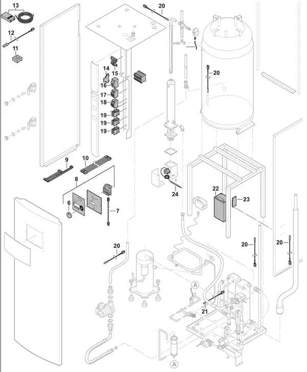 Exploded view Nefit (Bosch) Auris E C5 OS: Electrics