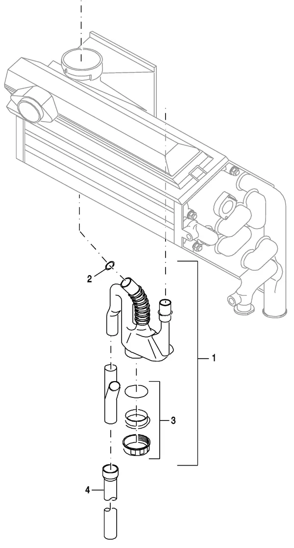 Exploded view Nefit (Bosch) EcomLine Classic HRC 22H: Sifon