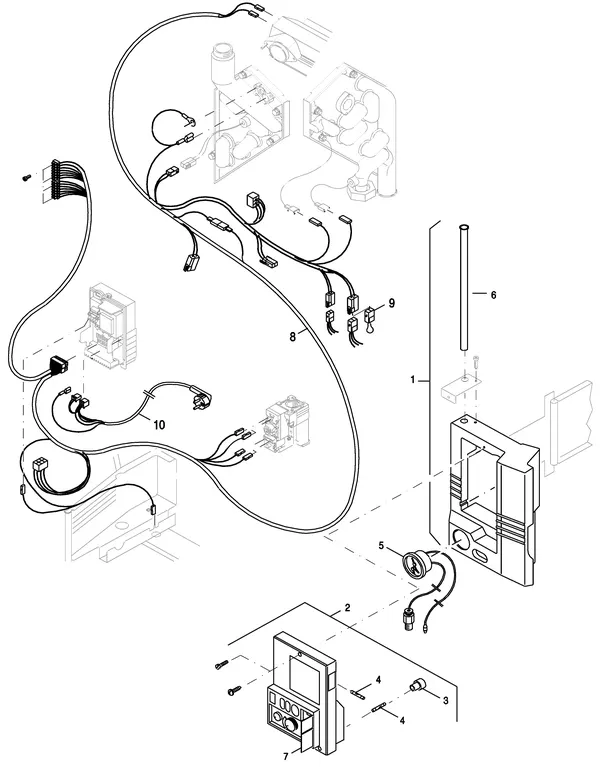 Exploded view Nefit (Bosch) EcomLine Excellent HRC 22V: Bedieningspaneel