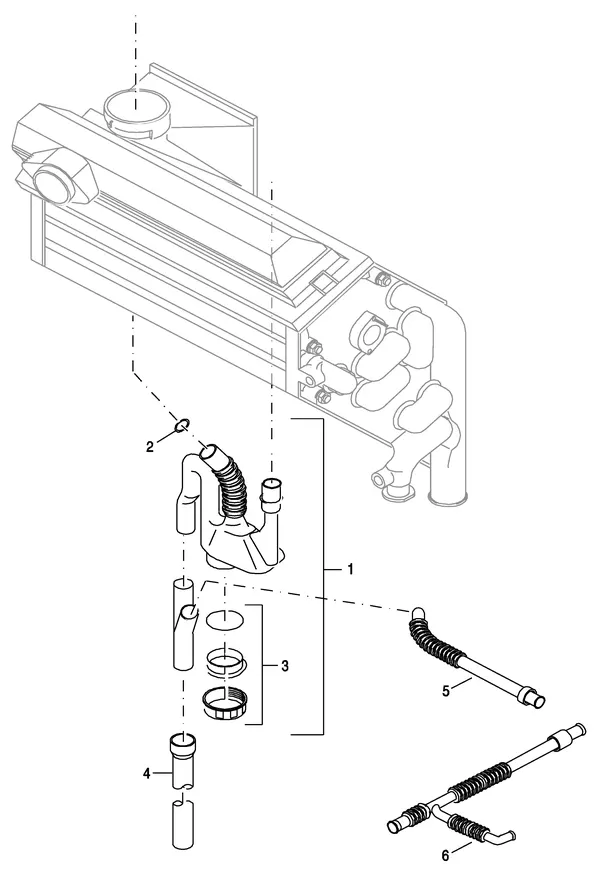 Exploded view Nefit (Bosch) EcomLine Excellent HRC 22V: Sifon