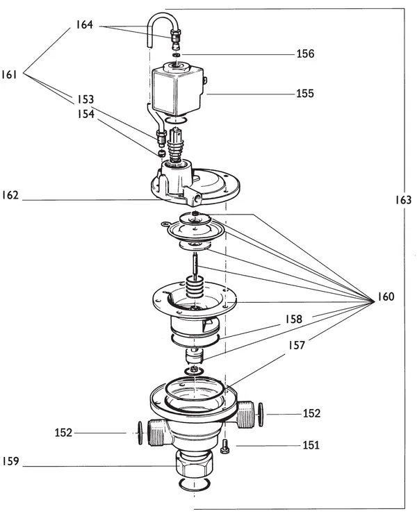 Exploded view Nefit (Bosch) EcomLine VR VRC24VS: 3 wegklep