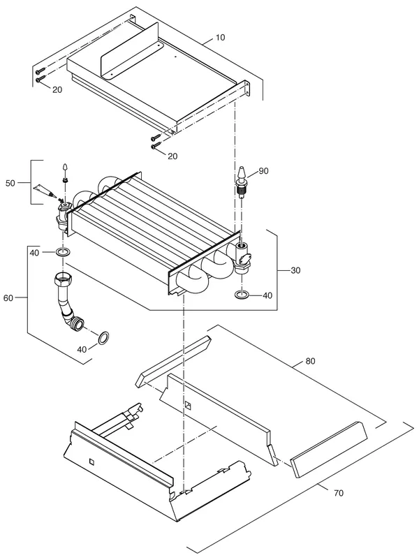 Exploded view Nefit (Bosch) Economy VR24: Verbrandingskamer