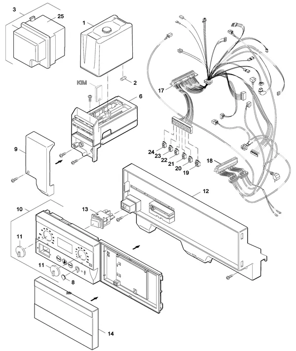 Exploded view Nefit (Bosch) SmartLine HR 24 STD: Burner control unit