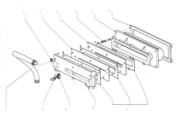 Exploded view Nefit (Bosch) Turbo 32: Burner