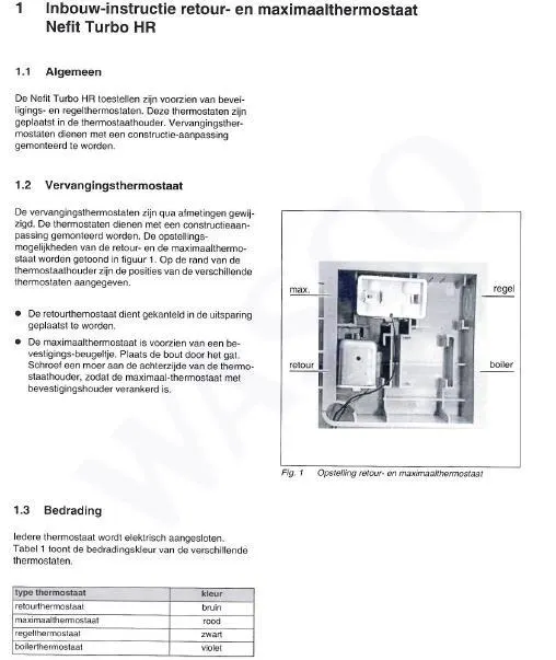 Exploded view Nefit (Bosch) Turbo 32: Thermostat