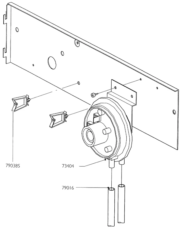 Exploded view Nefit (Bosch) Turbo 90 HR21: Casing panel
