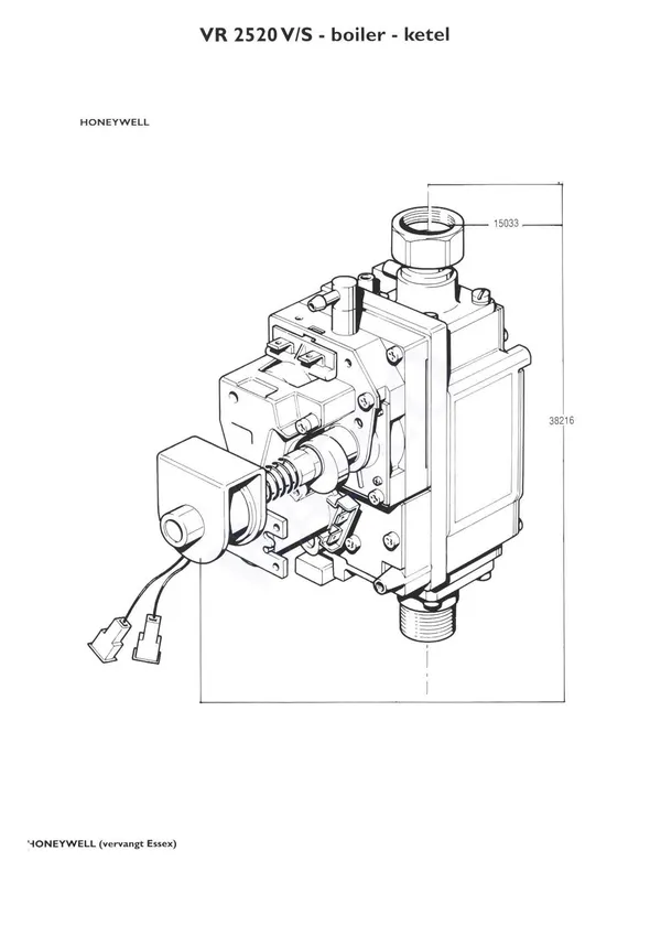 Exploded view Nefit (Bosch) VR 2520V Boiler: Gas valve