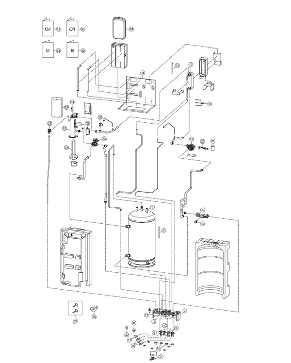 Exploded view Panasonic WH-ADC0916G9E8: Indoor unit
