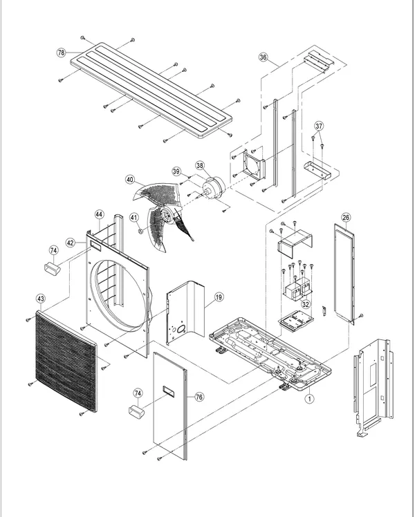 Exploded view Panasonic WH-MDC09H3E5: Refrigerant system