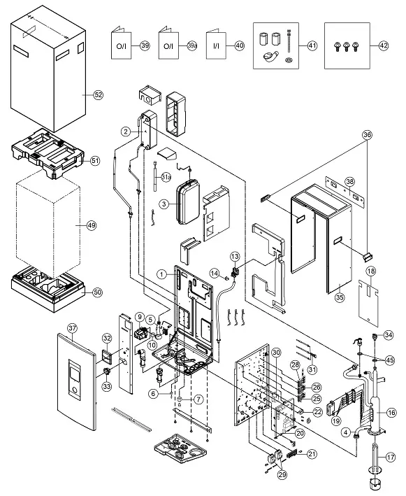 Exploded view Panasonic WH-SDC07F3E5: Indoor unit