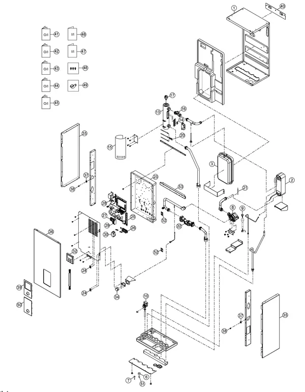 Exploded view Panasonic WH-SXC16H9E8: Indoor unit