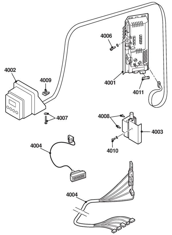 Exploded view Remeha Avanta 35C Combi-CW5: Electrics
