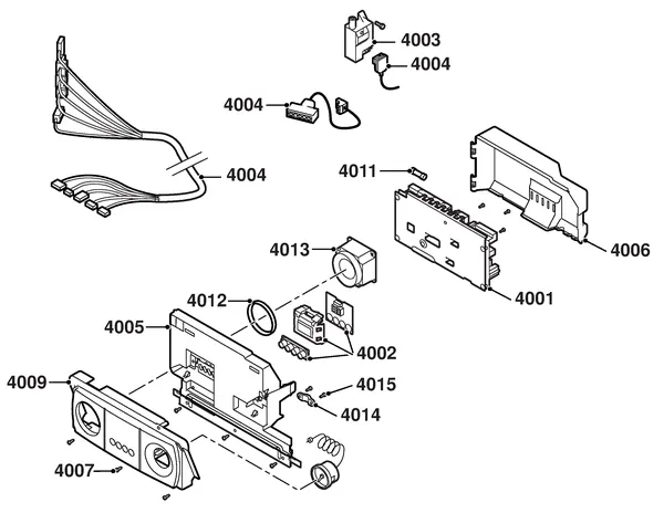 Exploded view Remeha Avanta CW6: Electrics