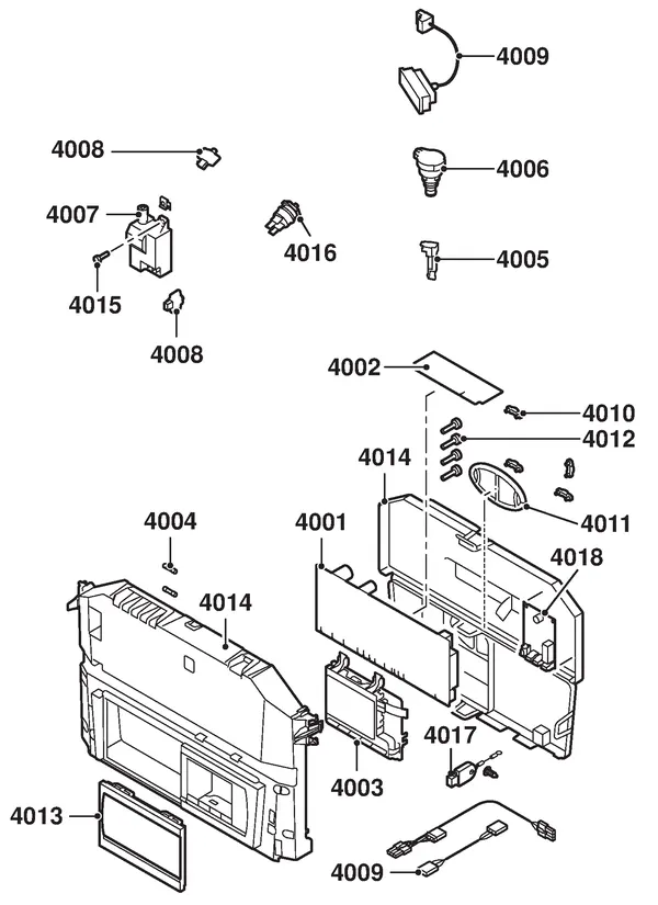 Exploded view Remeha Calenta 40C Combi CW5: Electrics