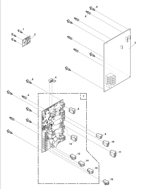 Exploded view Remeha Mercuria Ace: Besturingsprints