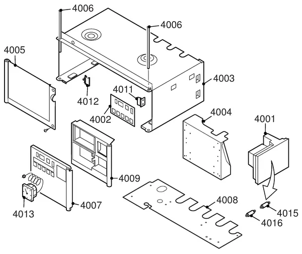 Exploded view Remeha Quinta 30 Combi: Elektra