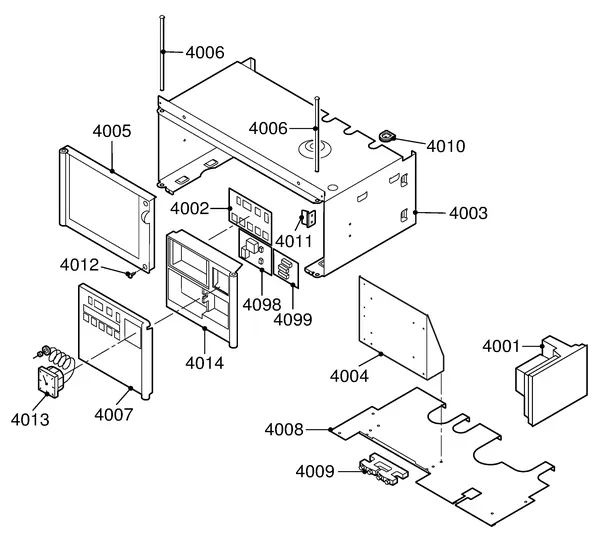 Exploded view Remeha Quinta 85 Solo: Electrics