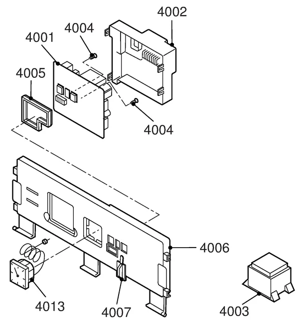 Exploded view Remeha Selecta Plus: Elektra