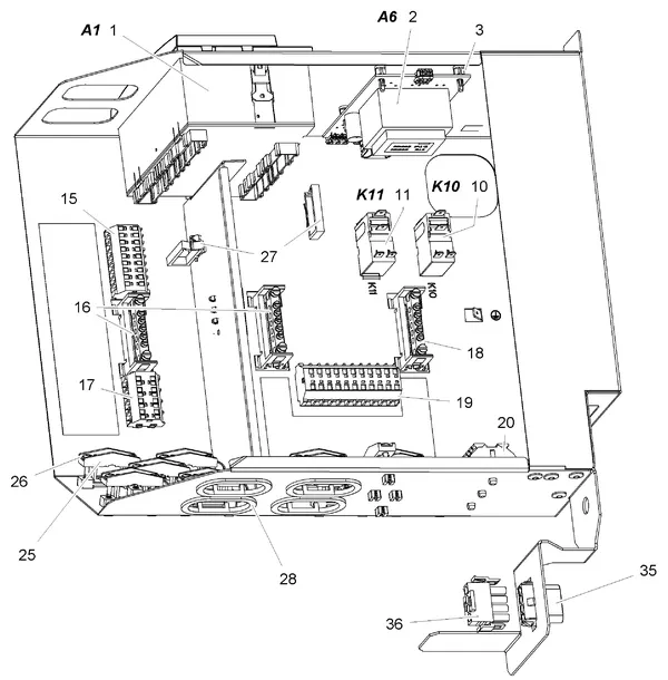 Exploded view Stiebel Eltron HM(S) Trend (06/2014 - 04/2019): Regelkast