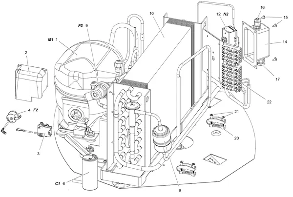 Exploded view Stiebel Eltron LWA 100 (06/2016): Koelkring