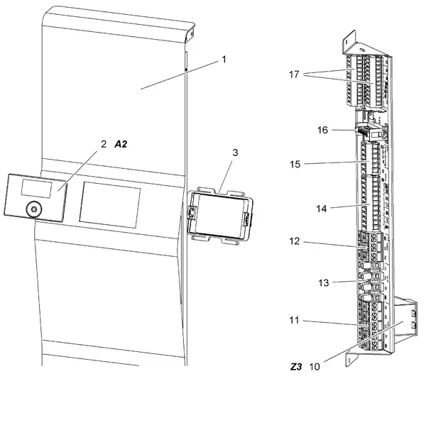 Exploded view Stiebel Eltron LWZ 504 (04/2014): Bedieningspaneel