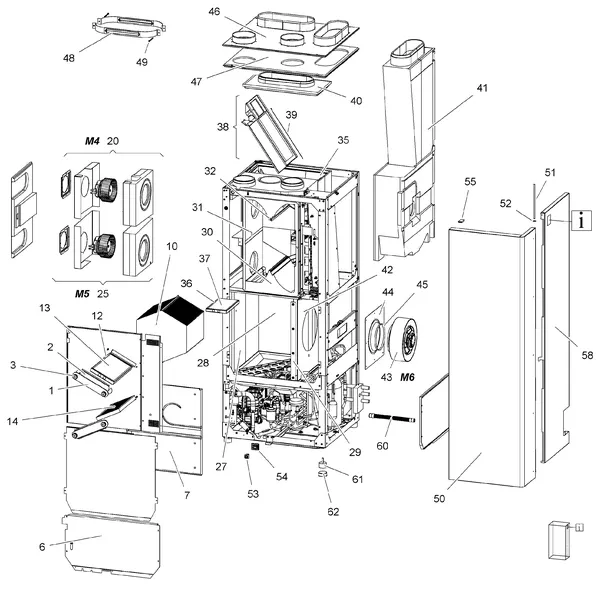 Exploded view Stiebel Eltron LWZ 504 (04/2014): Functiedelen