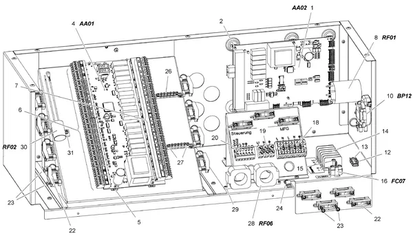 Exploded view Stiebel Eltron WPL 09-17 I(K)CS CLASSIC (02/2017): Regelkast