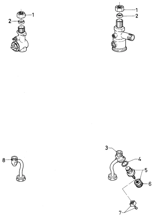 Exploded view Vaillant Combiketel Turbo CWK 24-12 E SO28: Aansluitdelen aansluitgarnituur