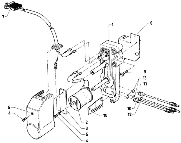 Exploded view Vaillant Combiketel Turbo CWK 24-12 E SO28: Delta p ventiel