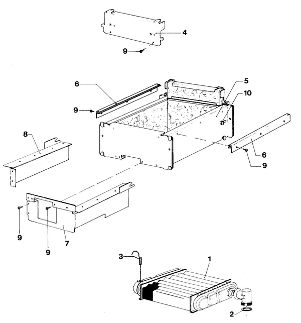 Exploded view Vaillant Boiler Turbo VC 142 E: Heat exchanger