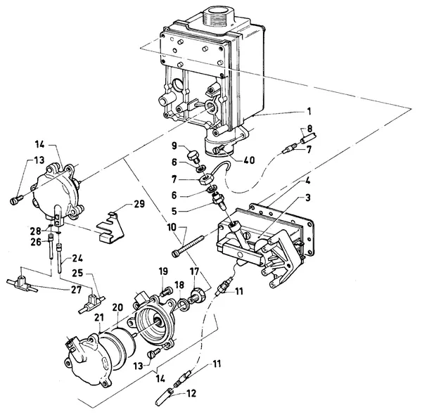Exploded view Vaillant Boiler Sine VC 221 E: Gas valve
