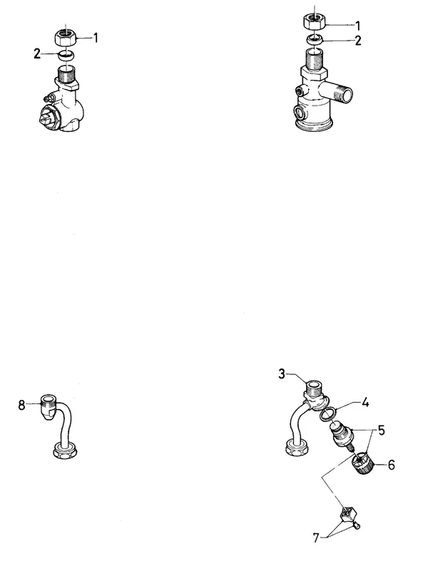 Exploded view Vaillant Combi boiler Turbo VCW 185 E: Connection parts C