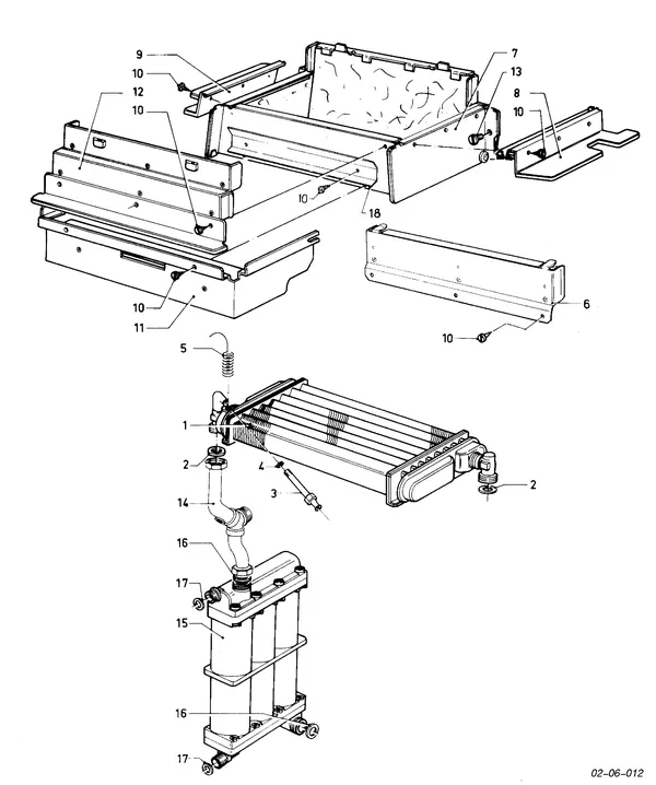 Exploded view Vaillant Combiketel Turbo VCW 242 E: Warmtewisselaar