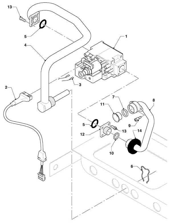 Exploded view Vaillant VC-VCW 254/3: Gas valve