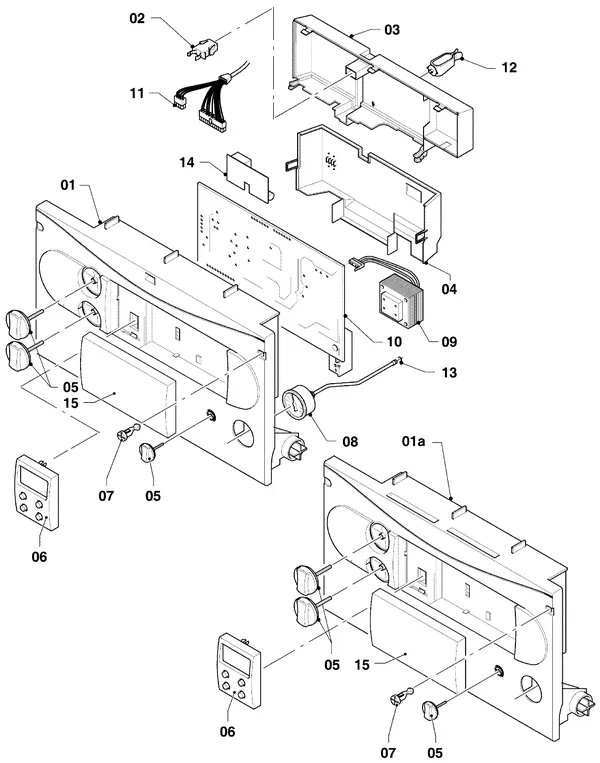 Exploded view Vaillant VC-VCW 254/3: Control box
