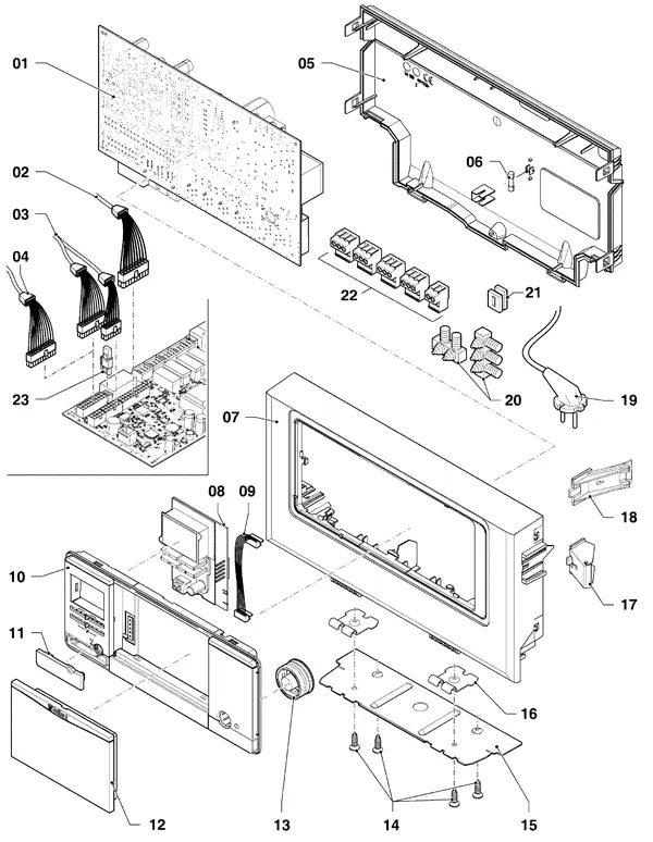 Exploded view Vaillant ecoTEC plus VHR 20-24/5-5 R4: Schakelkast