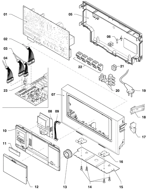 Exploded view Vaillant ecoTEC plus VHR 25-30/5-5 R4: Schakelkast