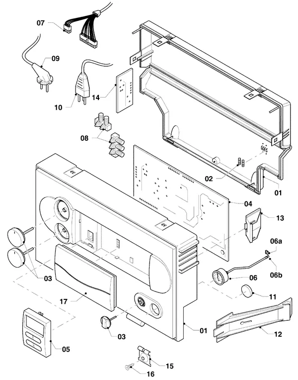 Exploded view Vaillant hrEXCLUSIEF VHR 35/4 S R1: Schakelkast